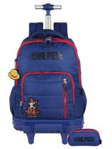 Kit Escolar One Piece Mochila de Rodas + Estojo Triplo Kit Escolar One Piece Mochila de Rodas + Estojo Triplo
