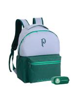 Kit Escolar Palmeiras Mochila Costas + Estojo Triplo Oficial