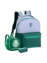 Kit Escolar Palmeiras Mochila Costas + Lancheira + Estojo D