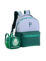 Kit Escolar Palmeiras Mochila Grande + Lancheira Térmica