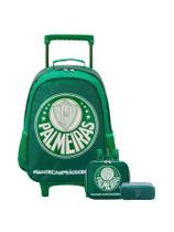 Kit Escolar Palmeiras Mochila Rodinha + Lancheira + Estojo D