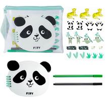 kit escolar pandinha - Fofy kit escolar pandinha - Fofy