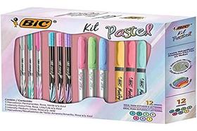 Kit Escolar Pastel C/12 Itens