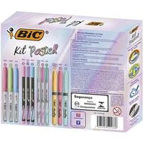 Kit escolar pastel c/12 itens bic Kit escolar pastel c/12 itens bic