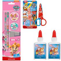 Kit escolar patrulha canina skye - tris