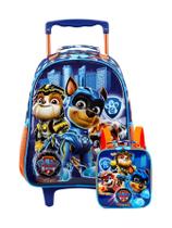 Kit Escolar Paw Patrol Filme Mochila de Rodas M + Lancheira