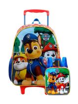 Kit Escolar Paw Patrol Mochila De Rodas M + Lancheira 11774