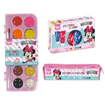 Kit Escolar Personalizado Da Minnie C/ 24 Itens