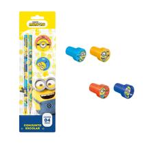 Kit Escolar Personalizado Dos Minions C/ 6 Itens