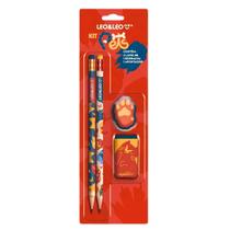 Kit Escolar Pets com 4 Itens - Leo&Leo