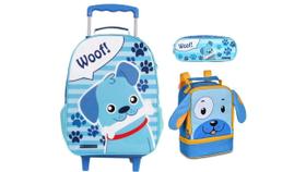 Kit Escolar Pets Dog Mochila De Rodas + Lancheira + Estojo Kit Escolar Pets Dog Mochila De Rodas + Lancheira + Estojo
