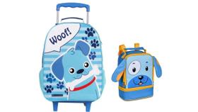 Kit Escolar Pets Dog Mochila de Rodas + Lancheira Térmica