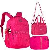 Kit Escolar Rebecca Bonbon Sweet Dreams Com Mochila Lancheira Térmica e Estojo Box Original Licenciado Lançamento Clio