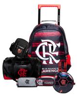 Kit Escolar Roda Infantil Alto Luxo Futebol Flamengo Oficial