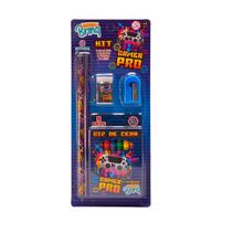 Kit Escolar SchoolBrinq c/ Giz De Cera SCB65 ModelosVariados