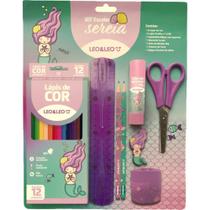 Kit Escolar Sereia Com 8 Pecas - Leonora Kit Escolar Sereia Com 8 Pecas - Leonora