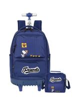 Kit Escolar Snoopy Mochila De Rodas + Lancheira Kit Escolar Snoopy Mochila De Rodas + Lancheira