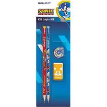 Kit Escolar Sonic 4 itens