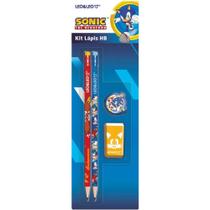 Kit Escolar Sonic c/ 4 Peças Leo Leo Kit Escolar Sonic c/ 4 Peças Leo Leo