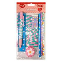 Kit Escolar Special Love Daisy com 8 itens - Molin