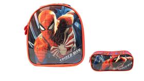 Kit Escolar Spider Man Homen Aranha + Lancheira + Estojo