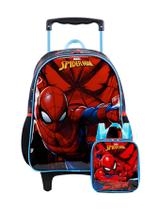 Kit Escolar Spider Man Mochila de Rodas Média + Lancheira Kit Escolar Spider Man Mochila de Rodas Média + Lancheira