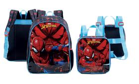 Kit Escolar Spider-Man Xeryus - Mochila de Costas e Lancheira