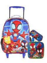 Kit Escolar Spidey Mochila de Rodas + Lancheira + Estojo Kit Escolar Spidey Mochila de Rodas + Lancheira + Estojo