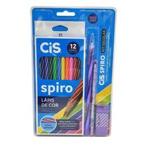 Kit Escolar Spiro-Lápis de Cor Caneta Lapiseira Borracha-Cis