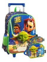 Kit Escolar Star Wars Mochila Rodas + Lancheira + Estojo