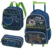 Kit Escolar Tigor T. Tigre 2026 Original Pacific, Mochila Mala De Rodinhas, Lancheira, Estojo Duplo