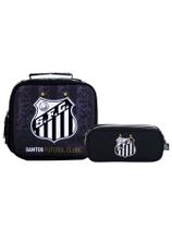 Kit Escolar Time Santos Lancheira Térmica + Estojo Duplo Kit Escolar Time Santos Lancheira Térmica + Estojo Duplo