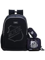 Kit Escolar Time Santos Mochila Costas + Lancheira + Estojo Kit Escolar Time Santos Mochila Costas + Lancheira + Estojo