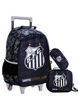 Kit Escolar Time Santos Mochila Rodas + Lancheira + Estojo Kit Escolar Time Santos Mochila Rodas + Lancheira + Estojo