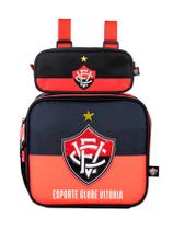 Kit Escolar Time Vitória Lancheira Térmica + Estojo Duplo