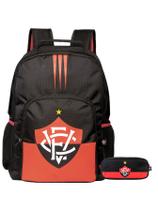 Kit Escolar Time Vitória Mochila Costas + Estojo Duplo Kit Escolar Time Vitória Mochila Costas + Estojo Duplo