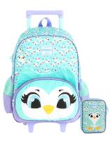 Kit Escolar Up4You Mochila Rodas E Costas + Estojo Box