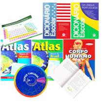 Kit Escolar Volta as Aulas Ensino Fundamental Livros Atlas