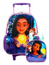 Kit Escolar Wish Mochila de Rodas + Lancheira Térmica