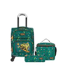 Kit Escolar Xtrem 3 Peças Speedy Pack 4Xt Dino Verde Kit Escolar Xtrem 3 Peças Speedy Pack 4Xt Dino Verde