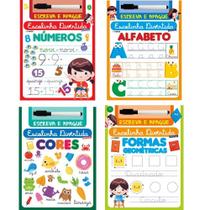 Kit: Escolinha Divertida Especial: Números, Alfabeto, Cores, Formas Geométricas