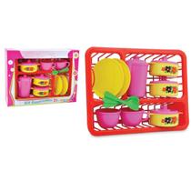 Kit escorredor cozinha rosa diverplas 8 pçs Kit escorredor cozinha rosa diverplas 8 pçs