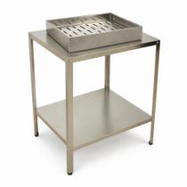 Kit Escorredor de Fritura Inox e Mesa Inox Industrial