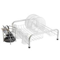 Kit Escorredor de Louça Cama Porta Talher 4 cores Rosa Preto