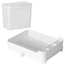 Kit Escorredor De Louça Com Bandeja + Lixeira De Pia 5 Litros Kit Escorredor De Louça Com Bandeja + Lixeira De Pia 5 Litros