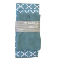 Kit escorredor de louça jolitex 3 peças verde
