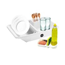 Kit Escorredor de Louça + Porta detergente Organizador de Pia Cozinha - UZ