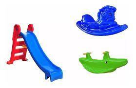 Kit escorregador médio 3 degraus + gangorra jacaré .gangorra cavalinho cores sortidas Kit escorregador médio 3 degraus + gangorra jacaré .gangorra cavalinho cores sortidas