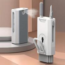 kit Escova 8 em 1 Multifuncional Portátil Limpeza Computador Fones Acessórios Compacto Moderno