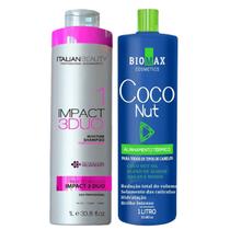 Kit Escova Alisamento Progressiva Alto Impacto Super Liso Detok Kit Escova Alisamento Progressiva Alto Impacto Super Liso Detok